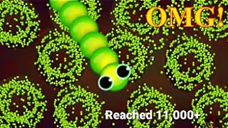 snake.io🐍epic Snake.io🐍gameplay reached 11,000+ points #snake.io #game # viral @homeskitchenuae5009