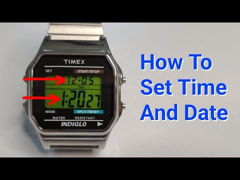 Timex Men’s Classic Digital Watch – How To Set Time & Date (Plus 12/24 Hour Format & Hourly Chime)