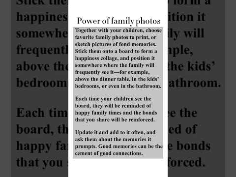 The power of family photos #kidsvideo #kidslearningisfunwithus