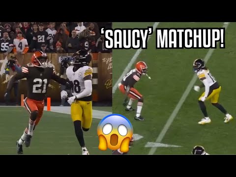 Diontae Johnson Vs Denzel Ward 🤬 FULL Matchup! (WR vs DB) Steelers vs Browns 2022 highlights