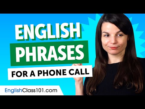 Learn Useful Phrases for a Phone Call in English