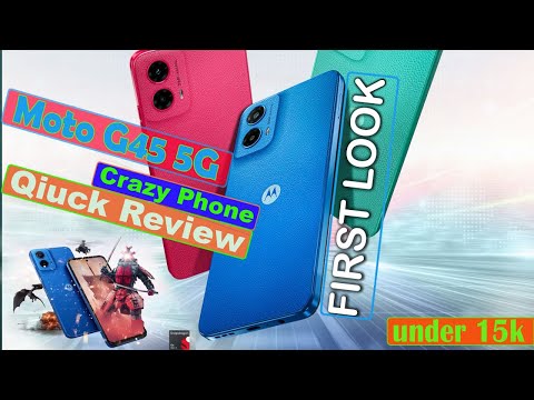 Moto G45 5G FIRST look & Quick REVIEW (under 15k BIG Features) #motog455g #review #moto #Logicmobile