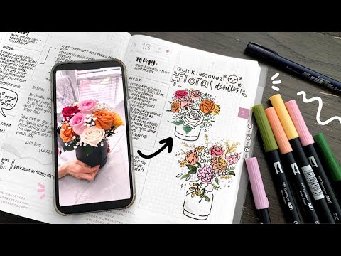 Quick Lesson #2: Doodling Floral Arrangements