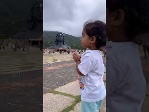 ಓಂ ನಮಃ ಶಿವಾಯ #adiyogi #omnamahshivaya #daughter #roadtrip #parenthood #babygirl #bangalore #god