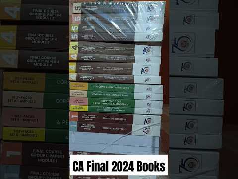 CA Final syllabus 2024| ICAI CA final study material |unboxing CA Final Books #shorts #ICAI #cafinal