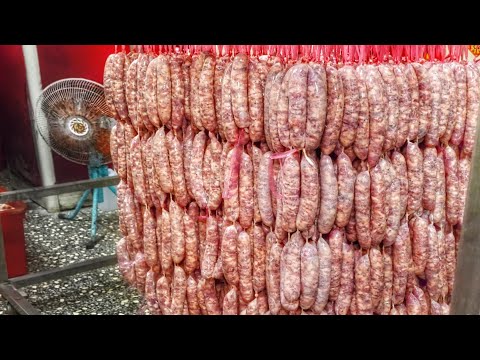 傳統香腸製作 台灣餐桌不可或缺的美食 / Sausage , salsus , salami , pepperoni , chorizo making skills -台灣街頭美食