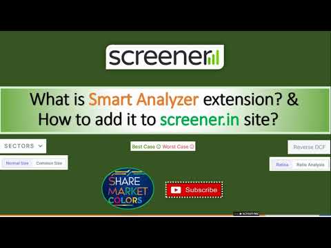 What the Screener Smart Analyzer? & How to add Smart analyzer extension in screener in? #chrome #how