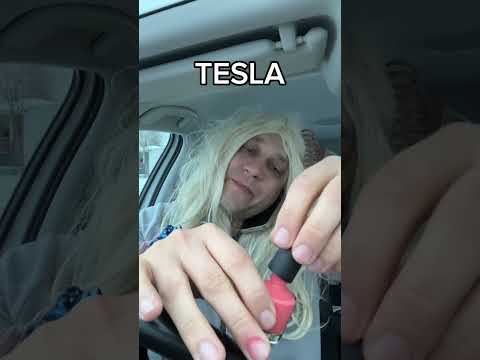 What does a Tesla driver do? #drivers #trafficrules #different #skit