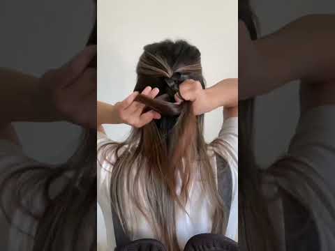 Easy way to hide your rubber band🌸👱🏼‍♀️ #hairtutorial #hairstyle #hairvideos