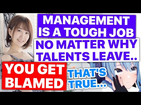 Managing Vtubers Is Tough, No Matter Why Talents Leave You Get Blamed (Suisei / Hololive) [EN Subs]