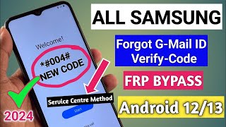 Finally New Security 2024/2023 || Samsung Frp Bypass 2024 | All Android 12/13 Remove Google Account