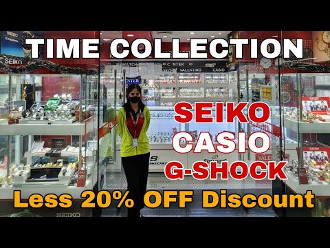 TIME COLLECTION SEIKO, CASIO G-SHOCK , Promo Less 20% OFF Discount