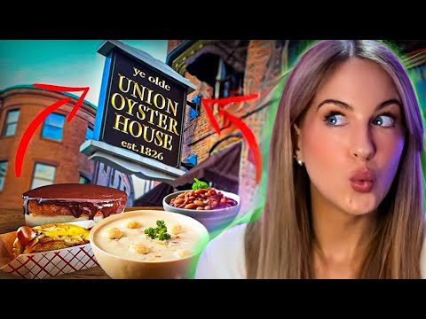 Irish Girl Tries BOSTON Comfort Foods in Americas OLDEST Restaurant