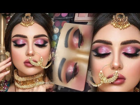 Step -by - Step INDIAN / ASIAN BRIDAL EYE MAKEUP TUTORIAL | Bridal Makeup Tutorial for Beginners |