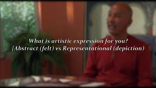 What is artistic expression | Abstract (felt) vs Representational (depiction) - Artist Kirk Cruz