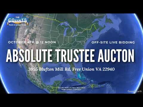 Absolute Trustee Auction - 72 & 22 Acres in Albemarle County, VA | October 4th @ 12 Noon