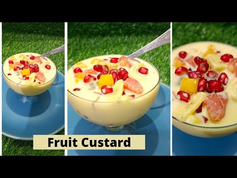 fruit custard recipe-easy summer dessert- weikfield custard  #vanillacustardtard #ramadanrecipe9/30