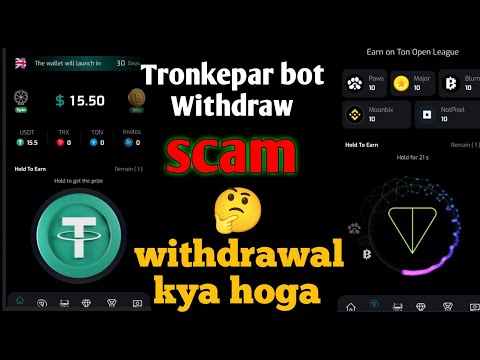 Tronkepar Real or Fake | Tronkepar Teligram Airdrop Bot | Tronkepar withdrawal