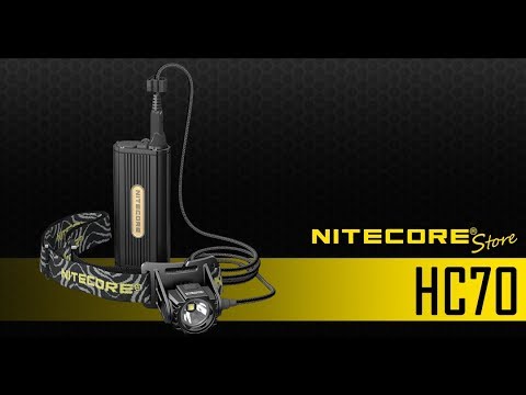 (Discontinued) NITECORE HC70 1000 Lumen LED Headlamp with External Battery Case