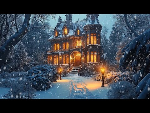 Heavy Snow Falls on a Medieval Castle | Relieve Fatigue & Heal Your Soul with Celtic Music