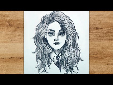 Hermione Granger Sketching step by step | Easy drawing tutorial