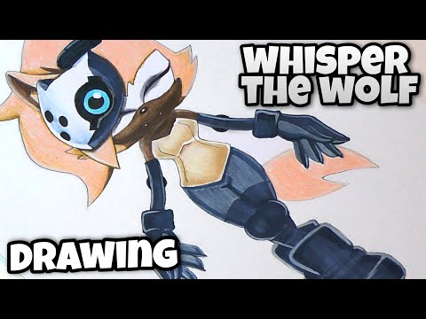 Drawing Whisper the Wolf (Sonic the Hedgehog)