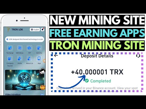 New TRX Mining Site | Free TRON Earning Apps in 2024 | Best TRON Investment Platform Today