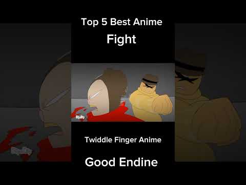 Top 5 Best Anime Fight/#animation #twiddlefinger #flipaclip #nugget #anime #top5anime