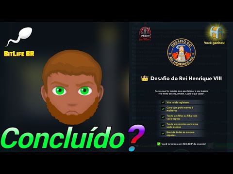 tentei fazer o desafio do Rei Henrique 😂 | Bitlife Br | cargos