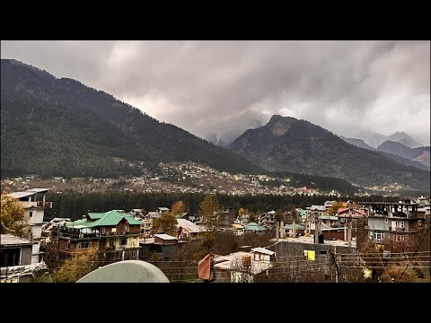 Snowfall started 😀 in Manali | @manaliwaladost