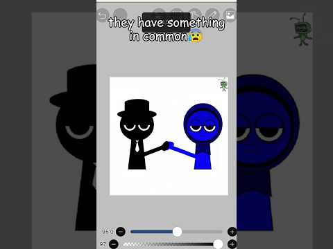 They have something in common😰😰😰 #stickman44 #meme #sprunki #vee #ibispaint #roblox #dandyworld