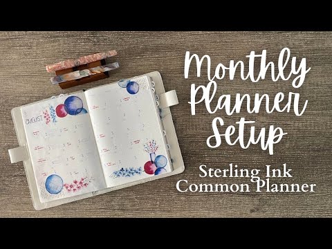 PLANNER MONTHLY SETUP // Sterling Ink Common Planner