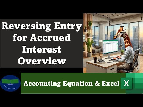 Reversing Entry for Accrued Interest Overview 3 Accounting Equation - Excel