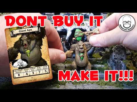 Making the Giant Ape from HeroQuest out of GREENSTUFF!!!