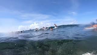 Surfing in Okinawa Sunabe Seawall