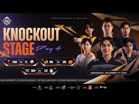 🔴 LIVE | MLBB M6 World Championship | Knockout Stage Day 4