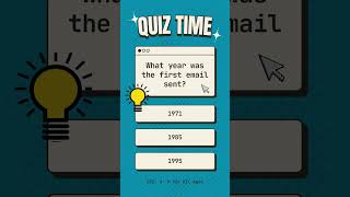 The First Email Ever Sent: A Digital Milestone! #FunFact #TechHistory #EmailEvolution #stem #steam