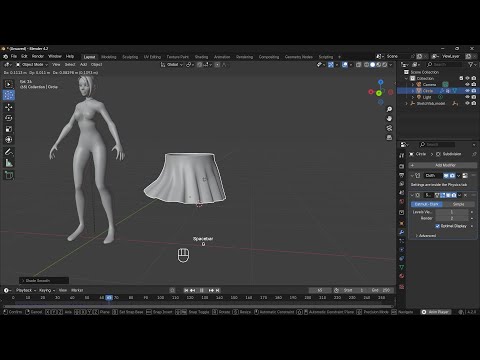 Noob vs Pro artist - animating a skirt