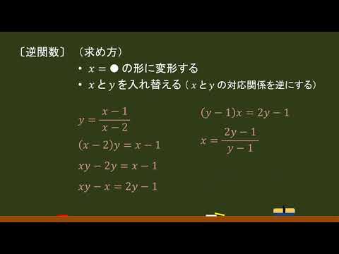 〔数Ⅲ・関数〕逆関数の求め方 －オンライン無料塾「ターンナップ」－