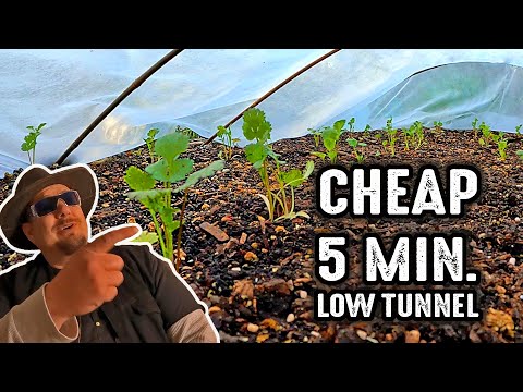 Simple DIY Low Tunnel Plant Protection Greenhouse Build!