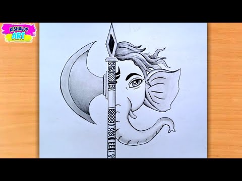 Ganesh Drawing | Ganpati bappa easy drawing | Lord ganesha drawing | Ganesh chaturthi