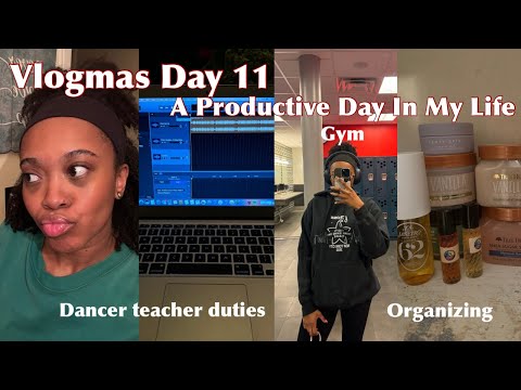 Vlogmas Day 11: A Productive Day In My Life| Gym, Laundry, Organizing, Cutting Music