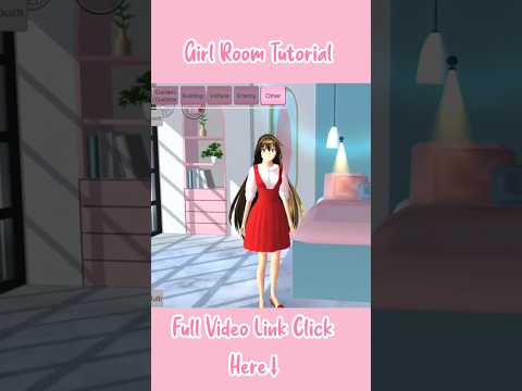 Girl Room Tutorial ✨🌸 : Sakura School Simulator #sakuraschoolsimulator