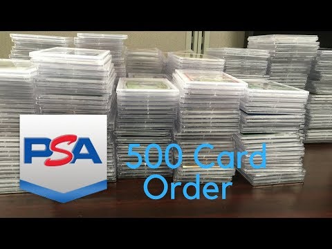 PSA 500 Card Bulk Order Arrives Back from California