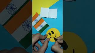 Republic Day card making easy | DIY Republic Day craft | #shorts