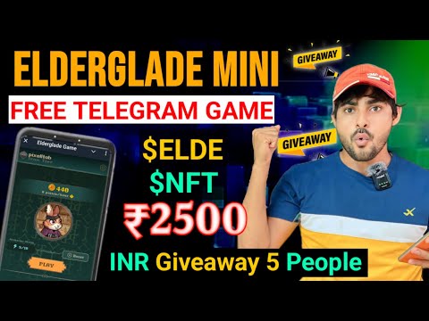 Elderglade Free Mini App🤩 ₹2500 INR Giveaway || Elergrade Telegram Mining App Reviews || Mining