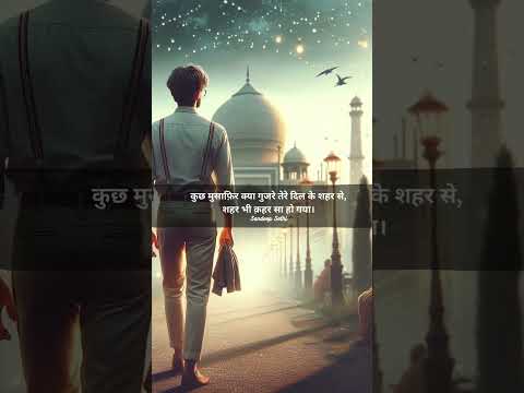 कुछ मुसाफ़िर Hindi Shayari #musafir #shayar #judai