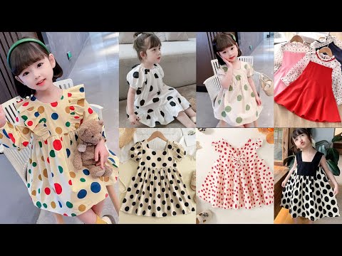 Cute Baby Frocks with Polka Dots//Unique Baby Frock Designs//Baby Girl Fashion 2024-2025