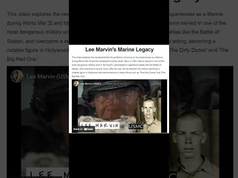 Lee Marvin Biography (Video Trailer)