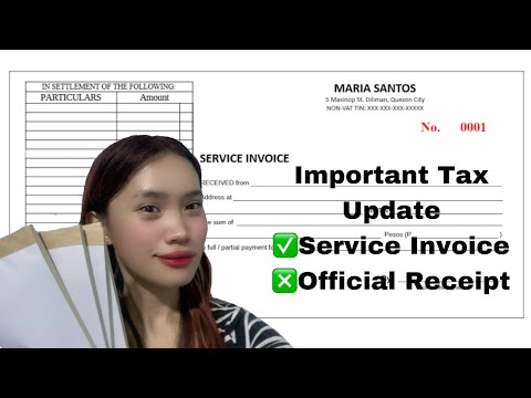 Important Tax Update Official Receipt to Service Invoice | Cleah Araujo Belloga